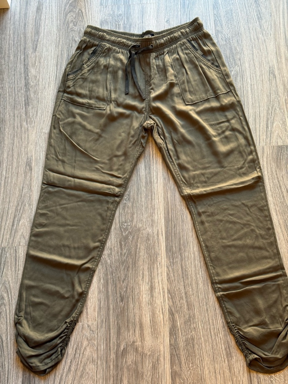 Rewash Olive Green Drawstring Jogger Pants